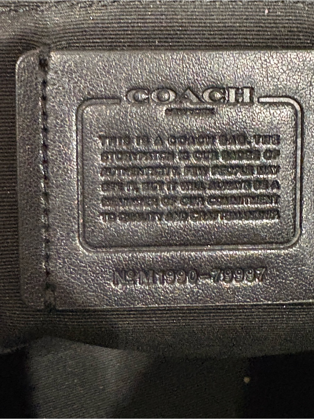 Coach Black Leather Satchel Bag with Gold Hardware - Picture 10 of 10